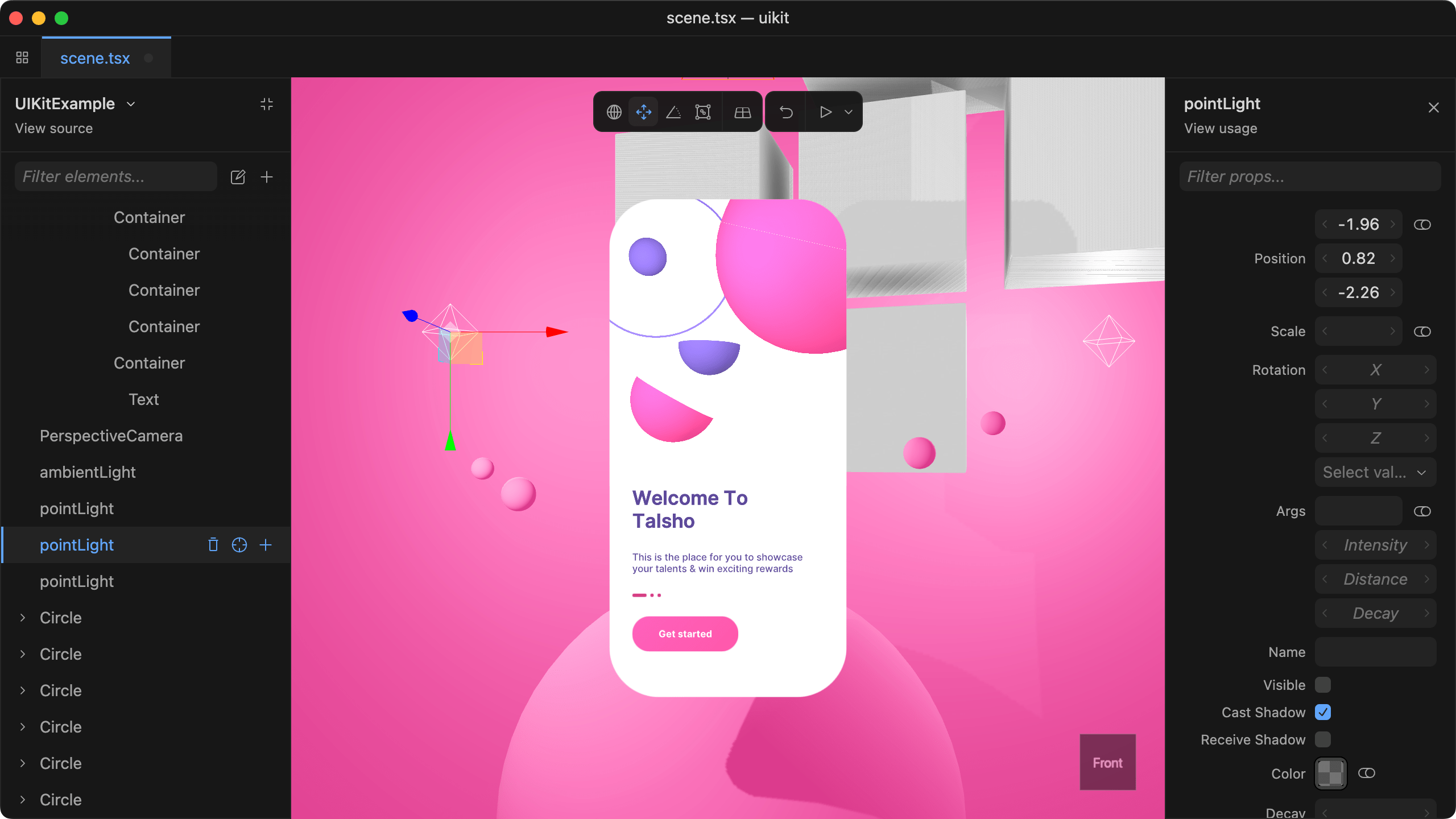 Screenshot of the Triplex user interface running on macOS